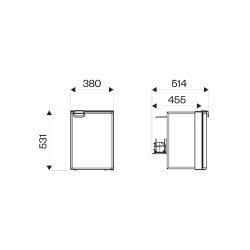 IndelB Cruise 42 Kleskab 12/24V