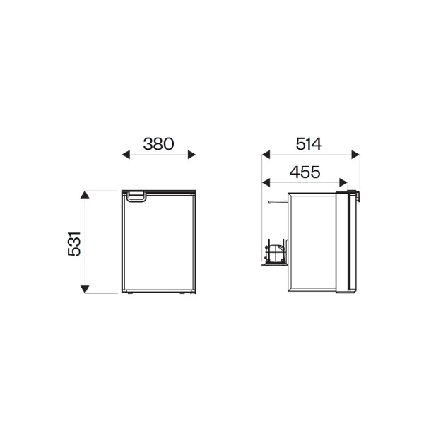 IndelB Cruise 42 Kleskab 12/24V