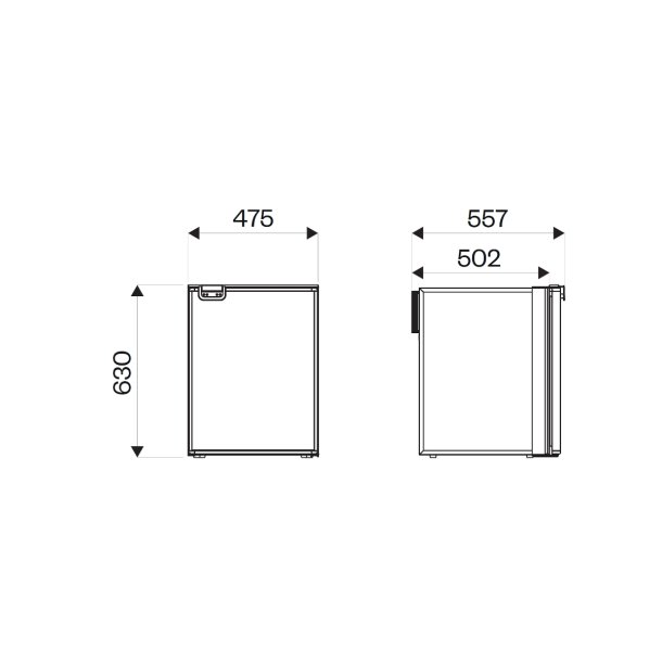 IndelB Cruise 85 Kleskab 12/24V