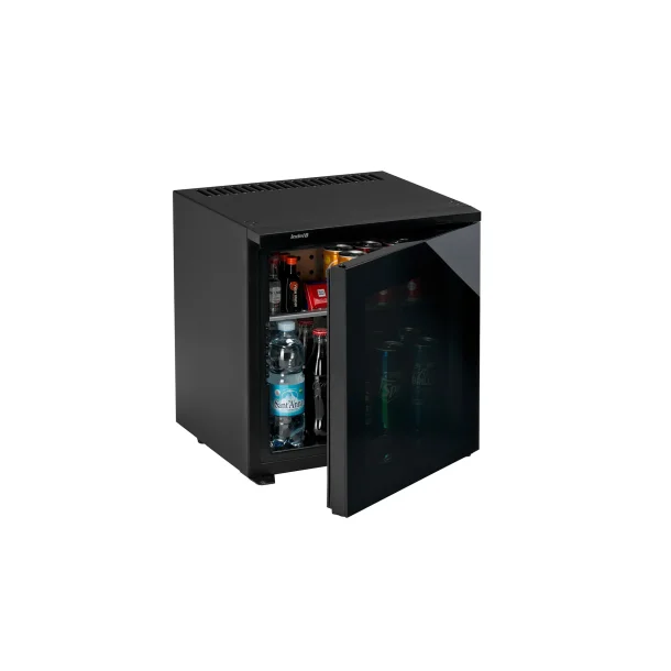 IndelB K20 Ecosmart Minikleskab med sort glas lge