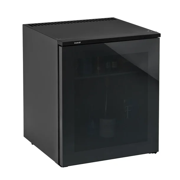 IndelB K60 Ecosmart minikleskab med sort glas lge